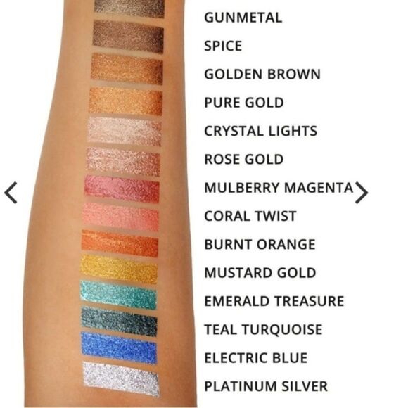 NIB Eloise Cosmetics GET LIT Metallic Foiled Liquid Eyeshadow in Pure Gold - Picture 3 of 12